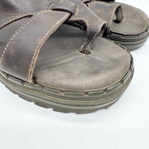 Vintage Y2K Men's Chunky Skechers Jammer Retro Strappy Slide Sandals Brown 9 - Picture 4 of 15